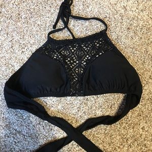maurice's black swim top